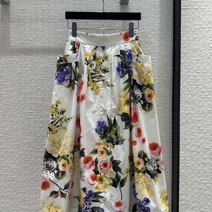 Dolce&Gabbana Spring Romance Floral Print Maxi Skirt